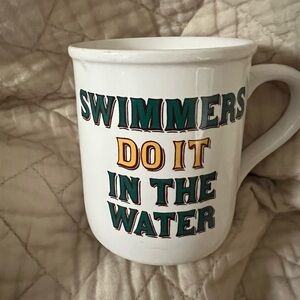 ****Donated***Swimmers Do It In the Water - white graphic mug